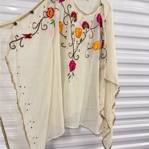 Rona embroidered oversized top medium